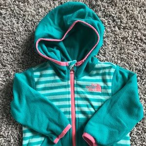 North Face infant fleece jacket / hoodie